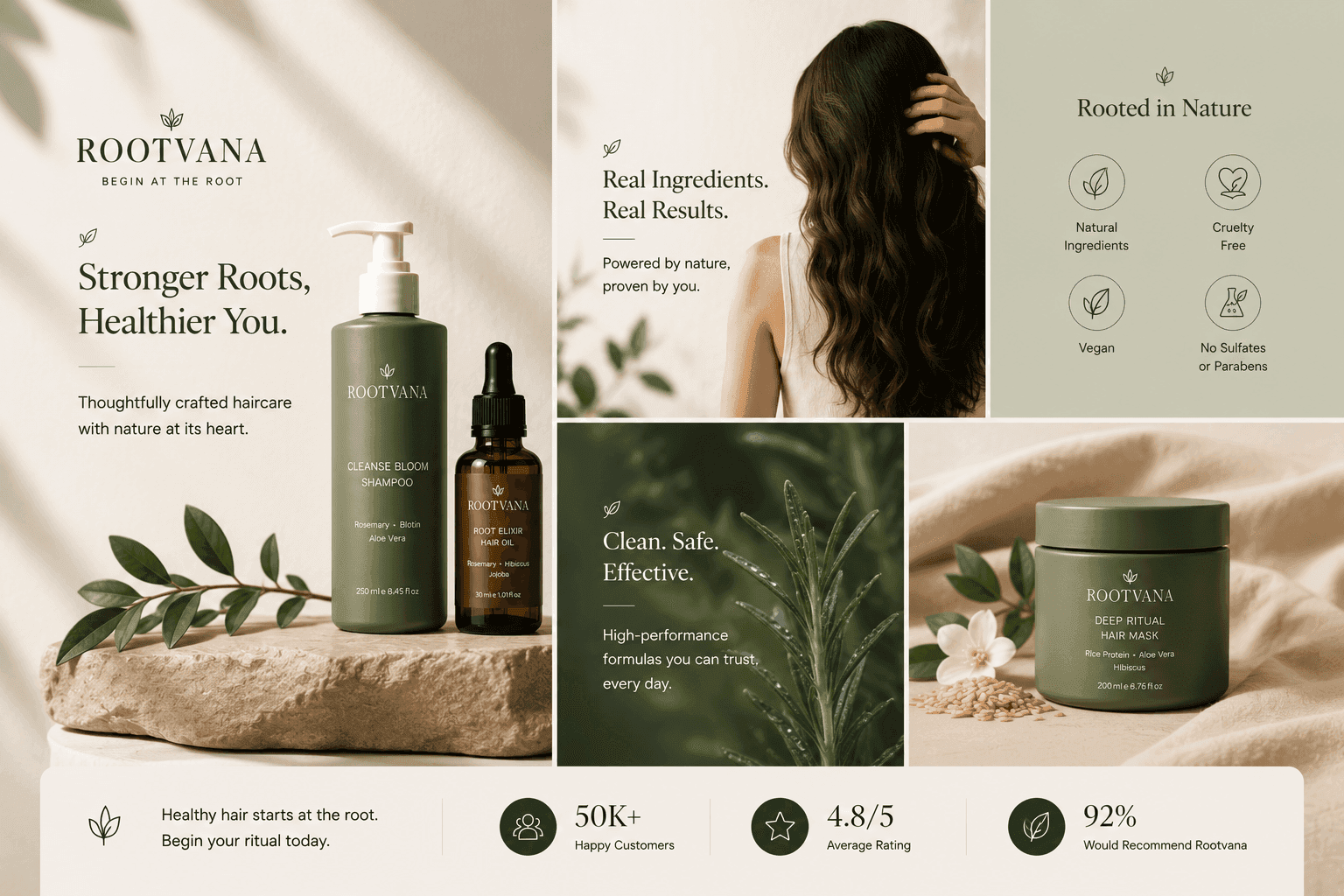 Rootvana botanical commerce brand screen